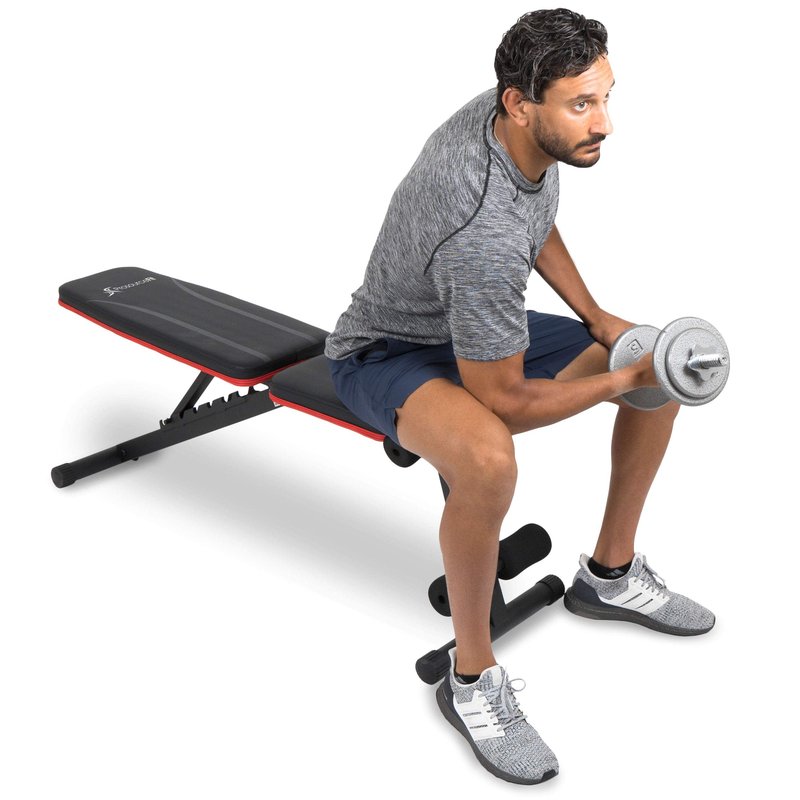 ProsourceFit Foldable & Adjustable Multi-Purpose Weight Bench for Home and Gym Full-Body Strength Training Workouts, Fitness Exercises and Weight Training