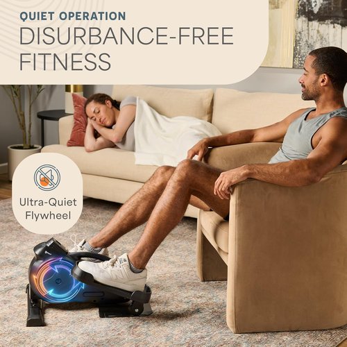 Lifepro Portable Under Desk Elliptical | Motorized Pedal Exerciser for Home Workouts - Mini Foot & Leg Fitness Machine