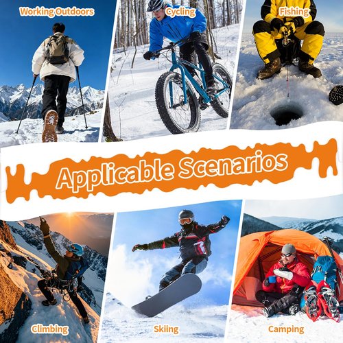 Graciadeco Heated Socks for Men Women, Socks Foot Warmers, Rechargeable Heated Outdoor Camping Skiing Hunting