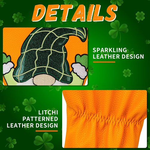 LZFAN Golf Club Head Cover Driver Headcover Wood St Patrick's Day Leprechauns Green Faceless Elderly Gnomes Irish Festival Patrick's Day Doll Golf Head Cover