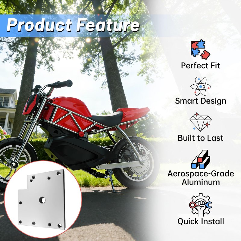 Motor Adapter Plate Set, Compatible with Razor RSF350 Models, Fit for MY1020 Motor Upgrade