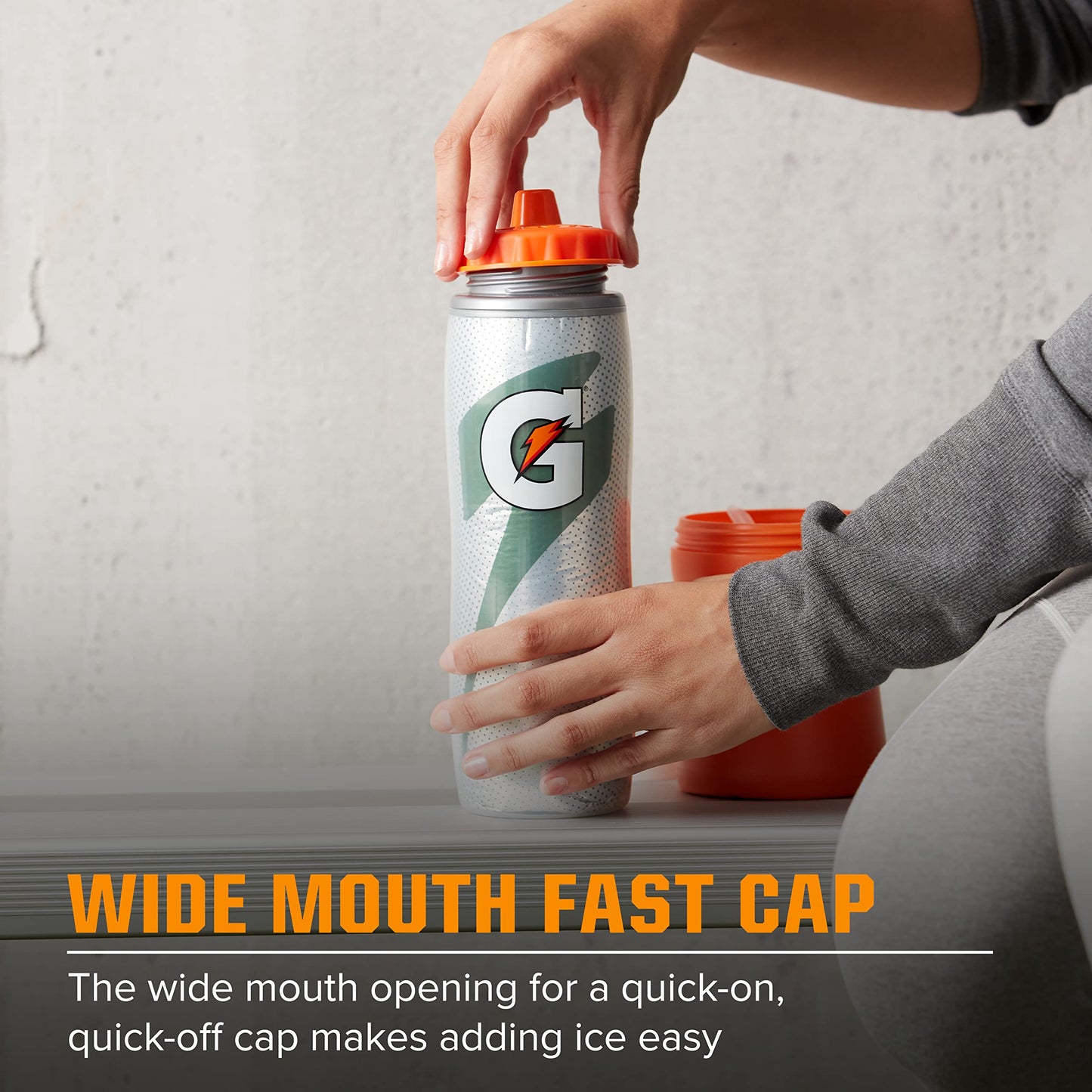 Gatorade Insulated Squeeze Bottle,Blue,30oz,(Pack of 6)