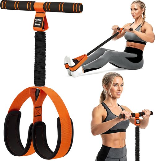 KUTIZE Multifunction Resistance Band - Upgraded Soft Foot Pedal for Full-Body Workouts | Home Gym Essentials