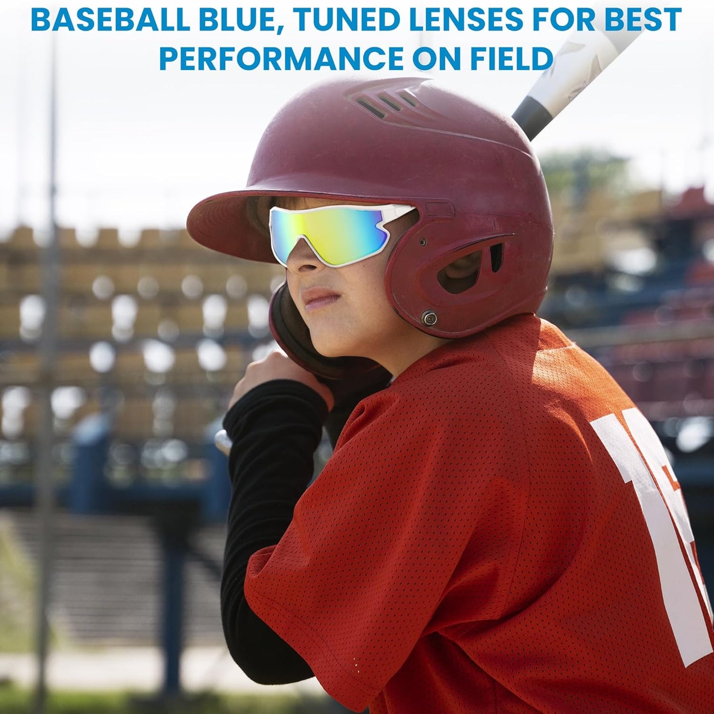 Skiennix Kids Sports Sunglasses - UV400 Protection for Youth Baseball | Stylish Frame for Boys & Girls