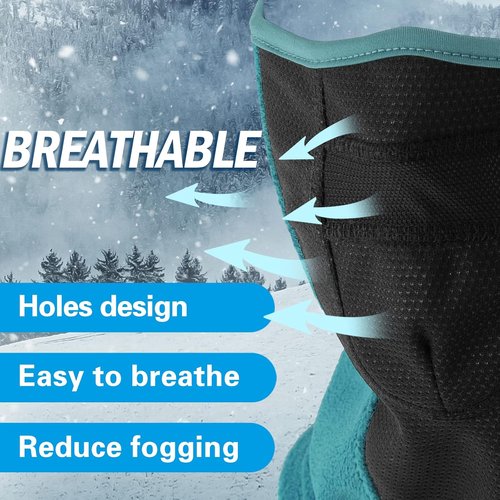 GoxRunx Balaclava Ski Mask - Warm, Breathable, Windproof Fleece Face Mask for Men & Women