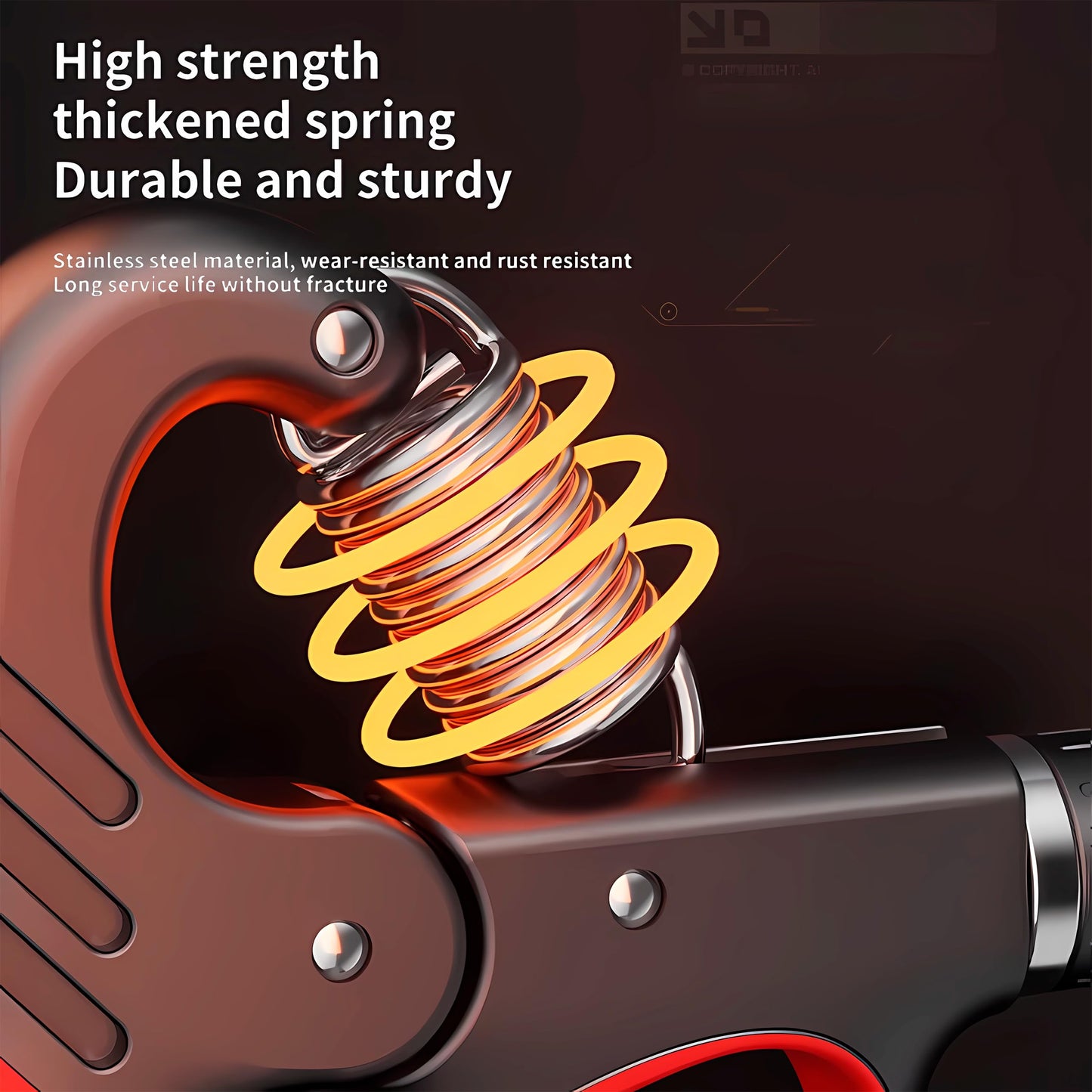 Grip strength trainer, adjustable hand grip strengthener, Durable Adjustable Resistance 5-100KG With Digital Counter, ergonomic design, high-strength spring, perfect hand (GRAY)