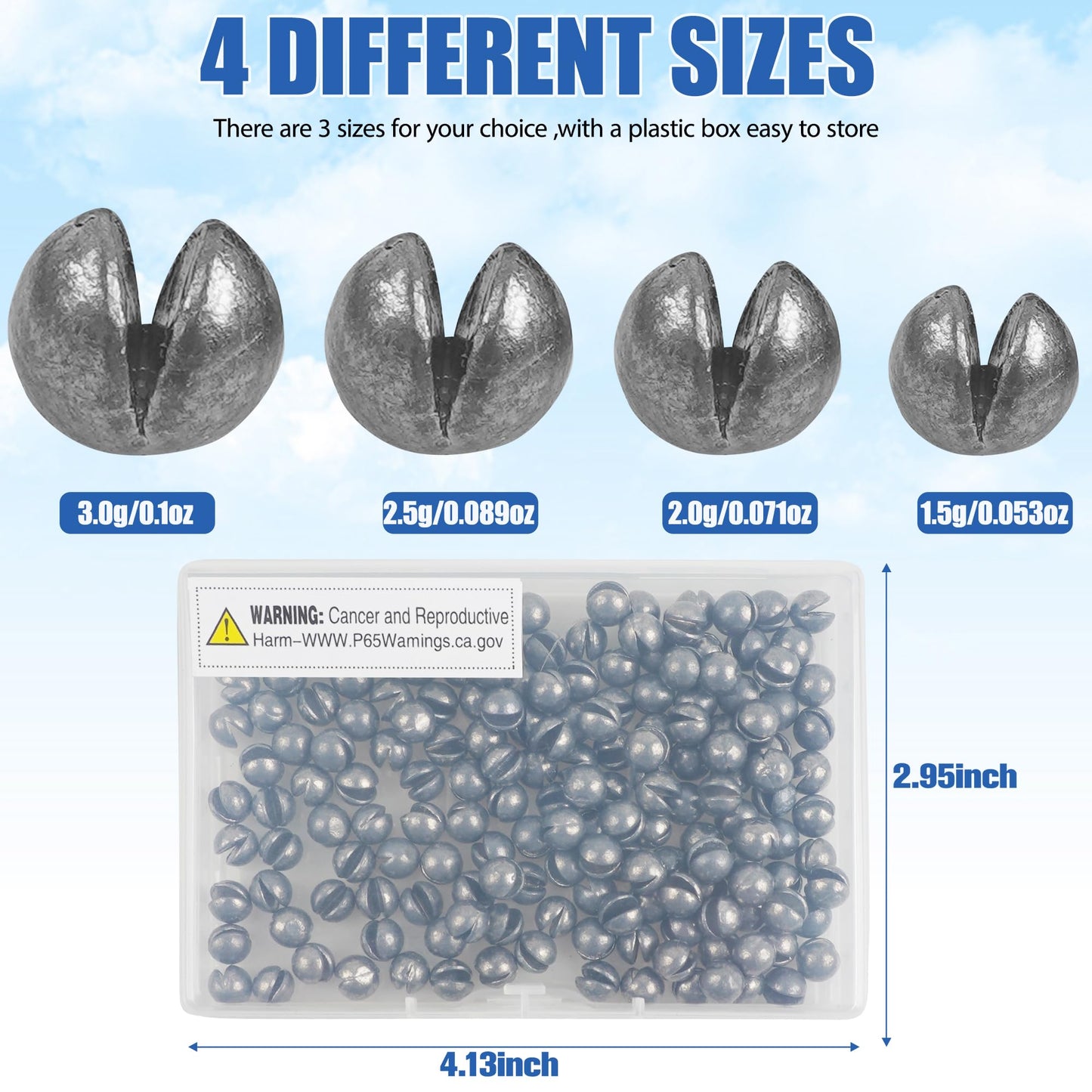 Removable Split Shot Weights Fishing Weight Sinker Slip On Fly Fishing Line Sinkers Freshwater Saltwater Round Lead Sinking Egg Sinkers Fishing Drop Shot Sinker Fish Tackle 1.8g 60pcs