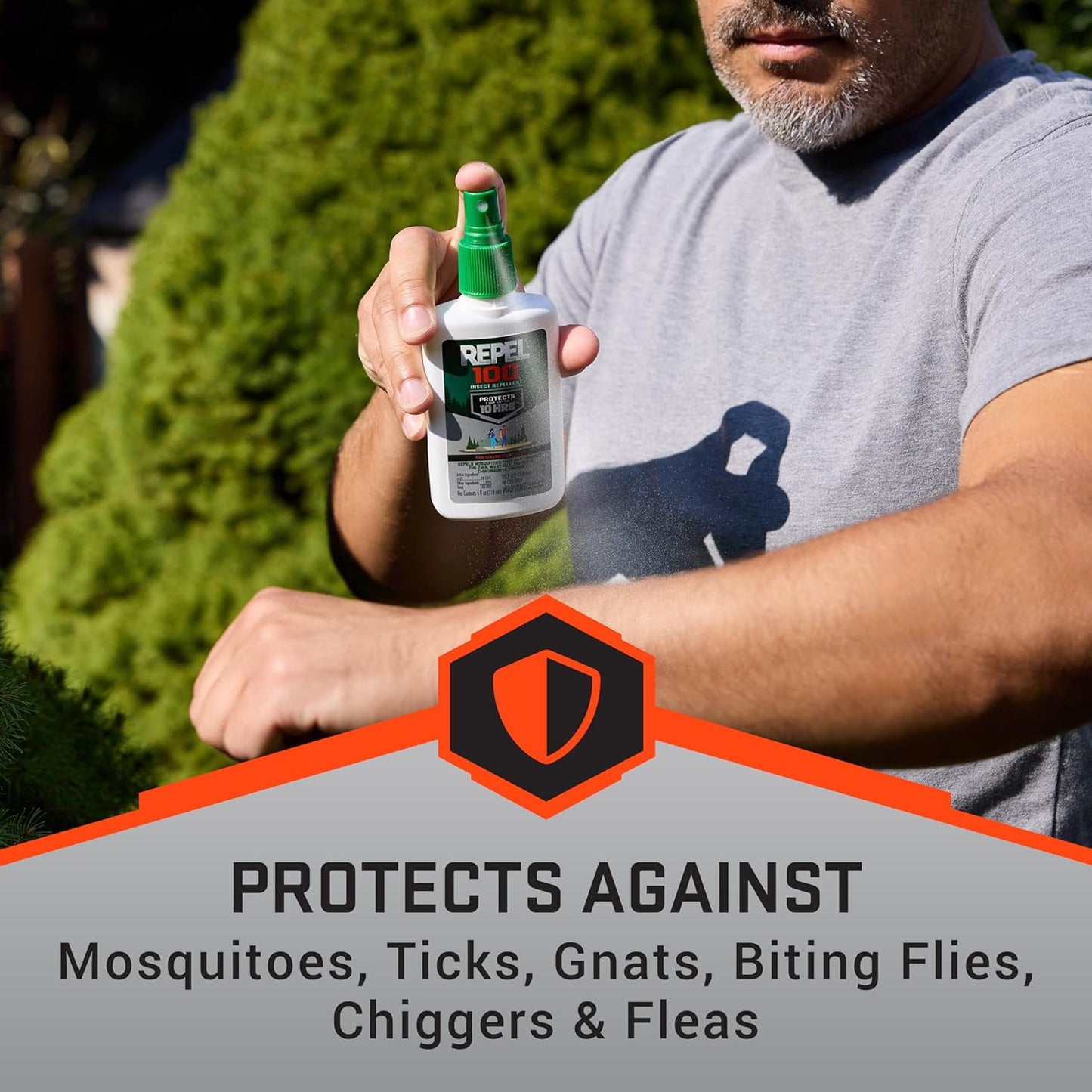 Repel 100 Insect Repellent - Long-Lasting 10-Hour Protection Spray | 4 Ounces, DEET Formula