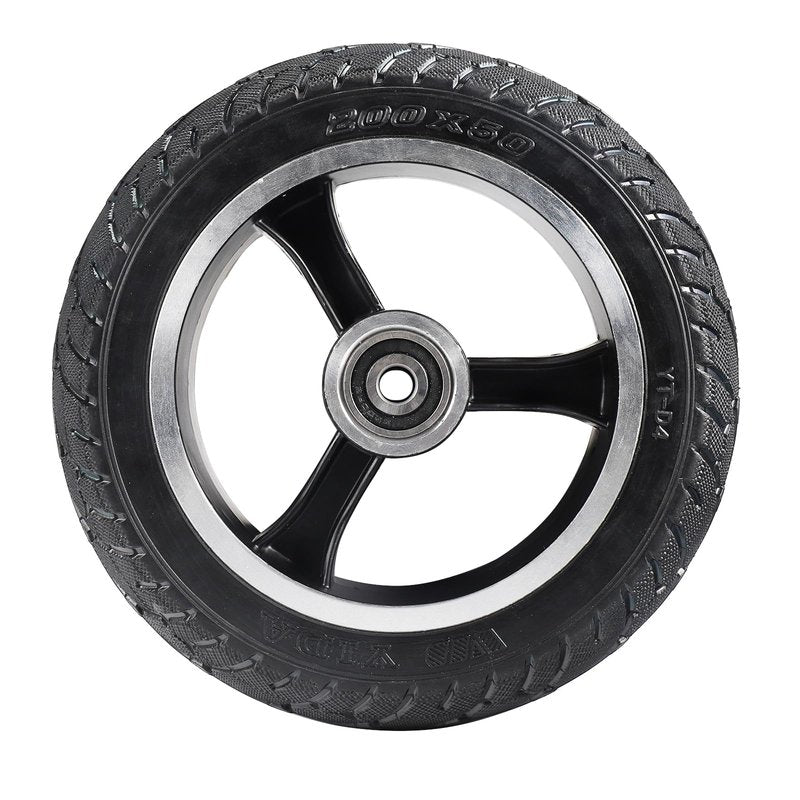 200x50 Solid Aluminium Hub Tire for 8 inch Electric Scooter - Non-Pneumatic Tire Replacement Wheel