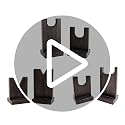 Rustic Wood Gun Display Stand for Rifles & Firearms - Collectibles Showcase