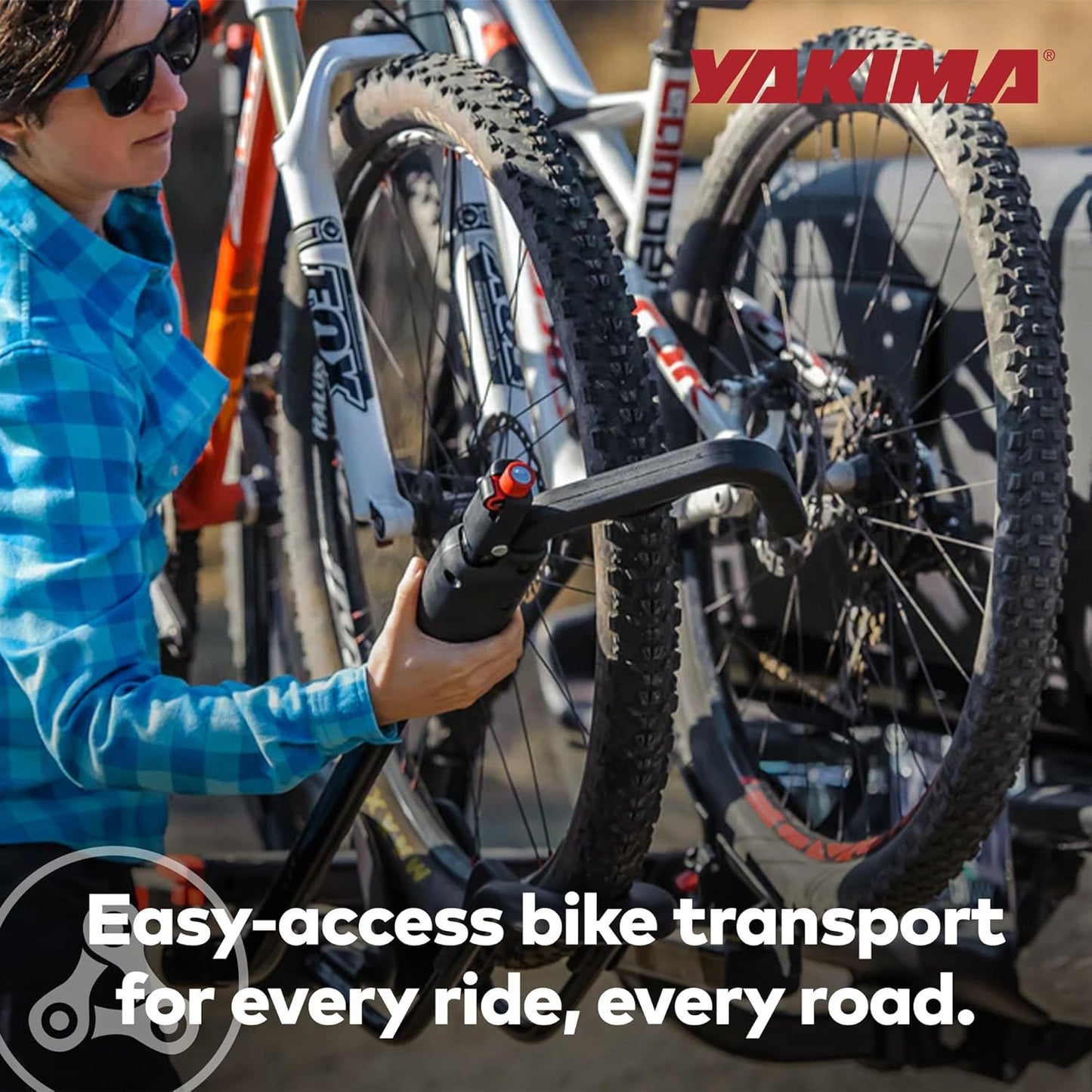 YAKIMA HoldUp Hitch Mount Bike Rack - Durable Design for 2 Bikes | Easy Installation & Secure Fit