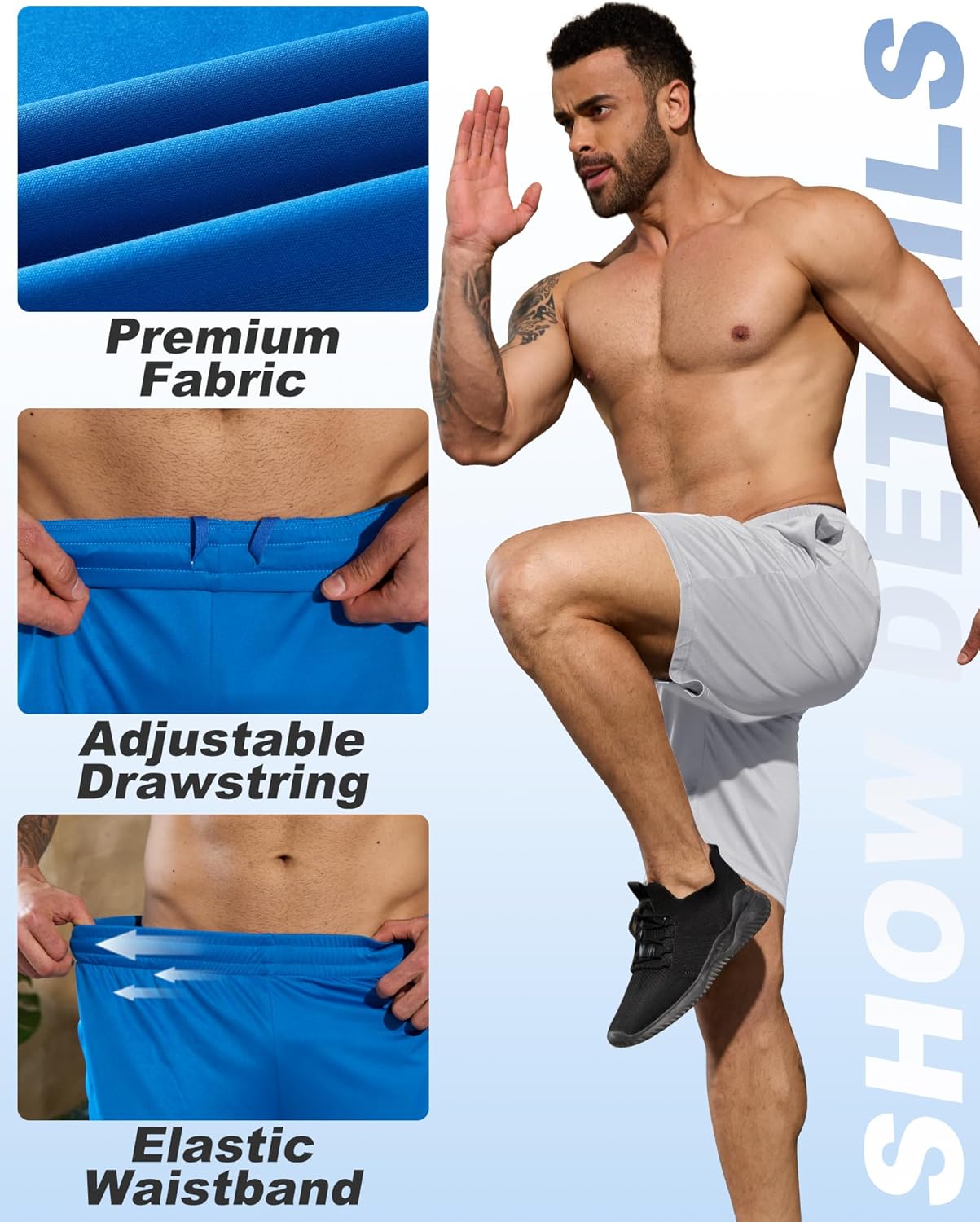 BALENNZ Men's Basketball Shorts - 7 Pack with Pockets | Quick Dry Athletic Gym Activewear