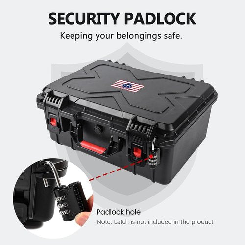 Kinghardcase Gun Cases - Shockproof & Waterproof 5-Pistol Case with 21 Magazine Slots | TSA Approved
