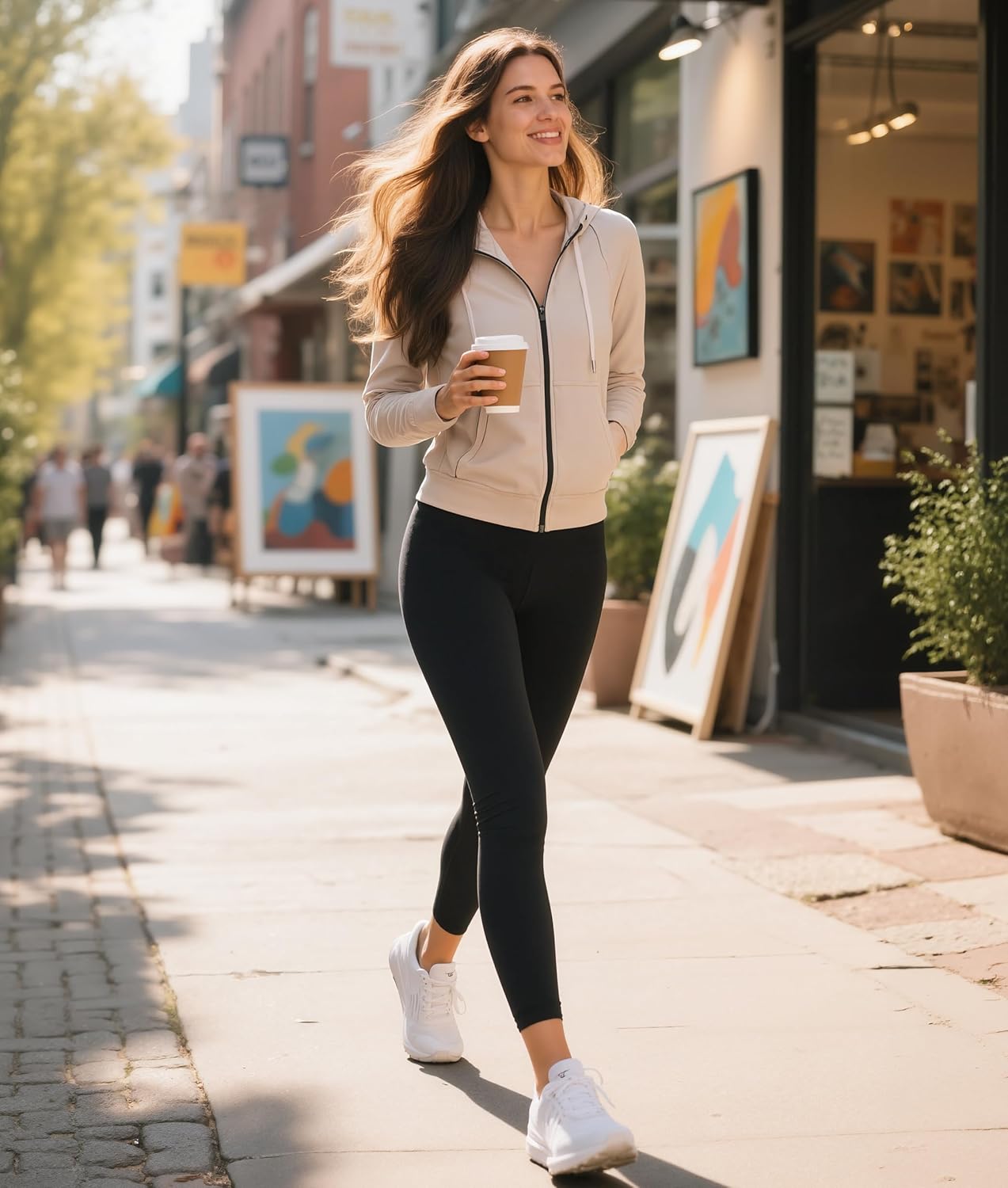 NEW YOUNG Leggings for Women - High Waisted Tummy Control Yoga Pants with Pockets | 3 Pack