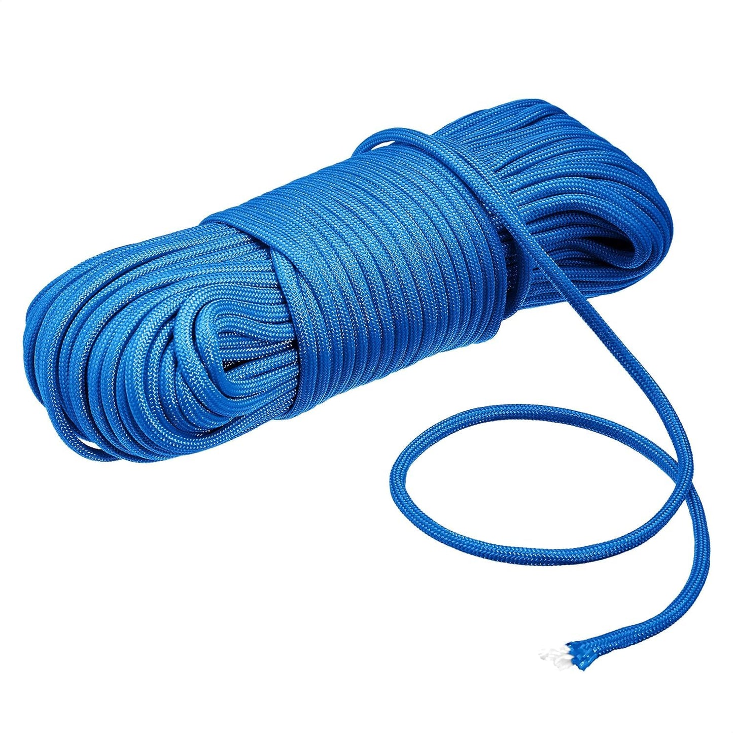 Zodazoqa 550 Paracord 100FT, Heavy-Duty Strong Rope Parachute Cord, High Strength - 5/32 in x 100 ft (4mm x 30m),Outdoor Camping Gear Tent Rope (Blue, 100 ft)