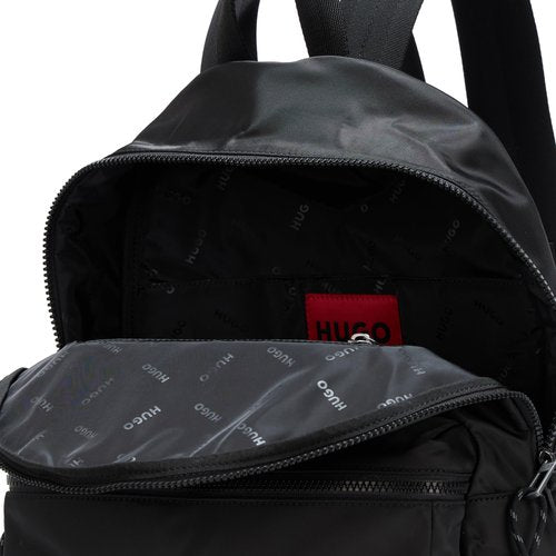 HUGO, Shade Logo Backpack, black gloss, PCE.