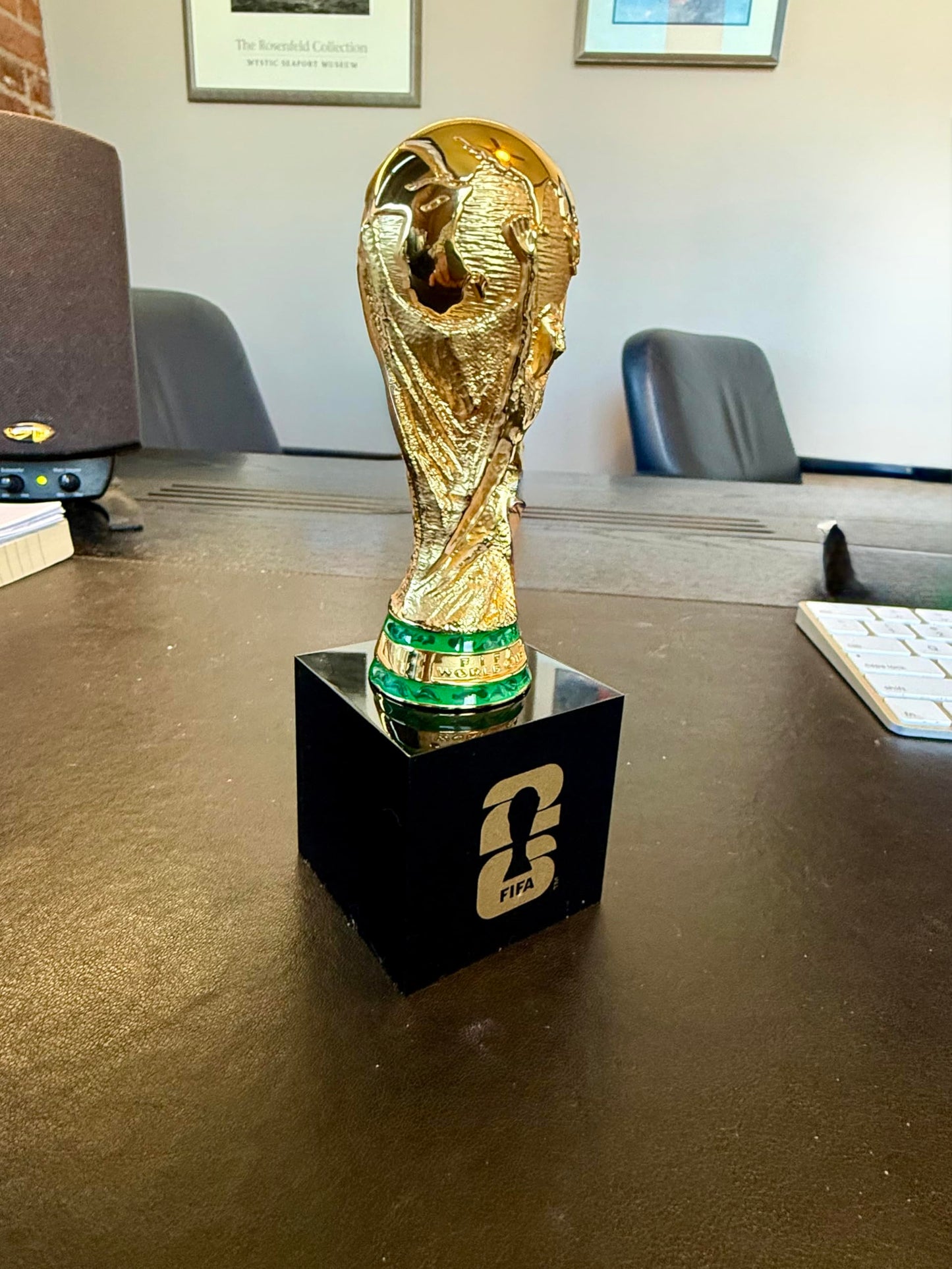Official FIFA World Cup 2026 Edition - 5.9 Inch 3D Trophy w Acrylic Base -Timeless Collector’s Item Heavy Premium Zinc Alloy - FIFA World Cup Trophy Replica Perfect for Man Cave or Fútbol Memorabilia