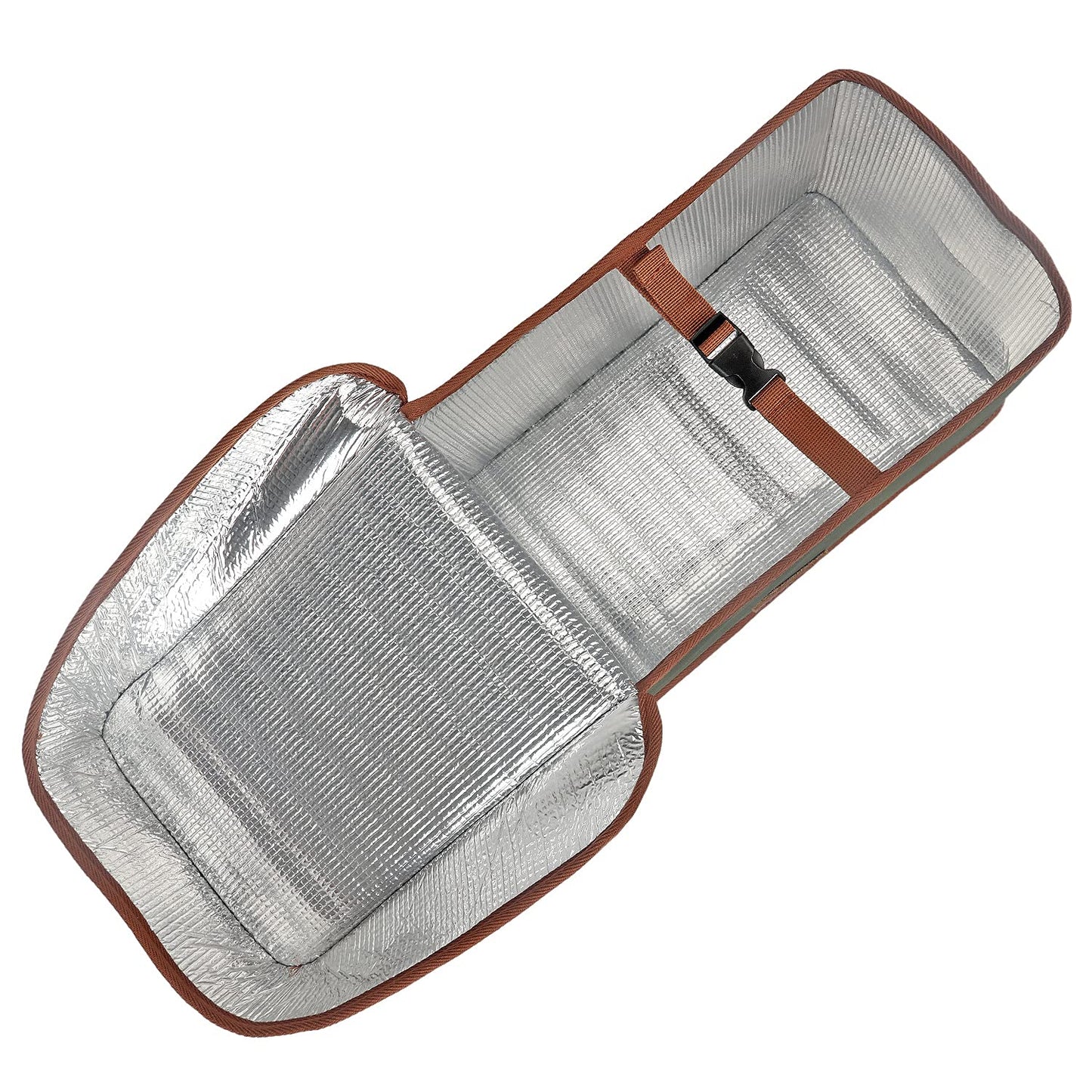 TOURBON Canvas Bicycle Pannier Bike Rear Rack Insulated Trunk Cooler Bag (Green)