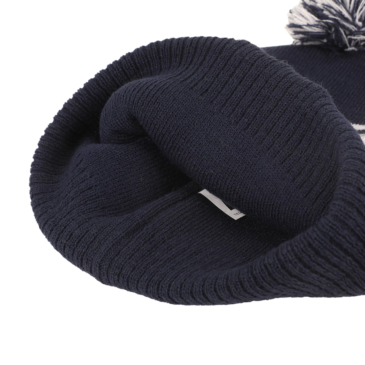 Bioworld Ted Lasso Jacquard and Logo Black Cuff Beanie
