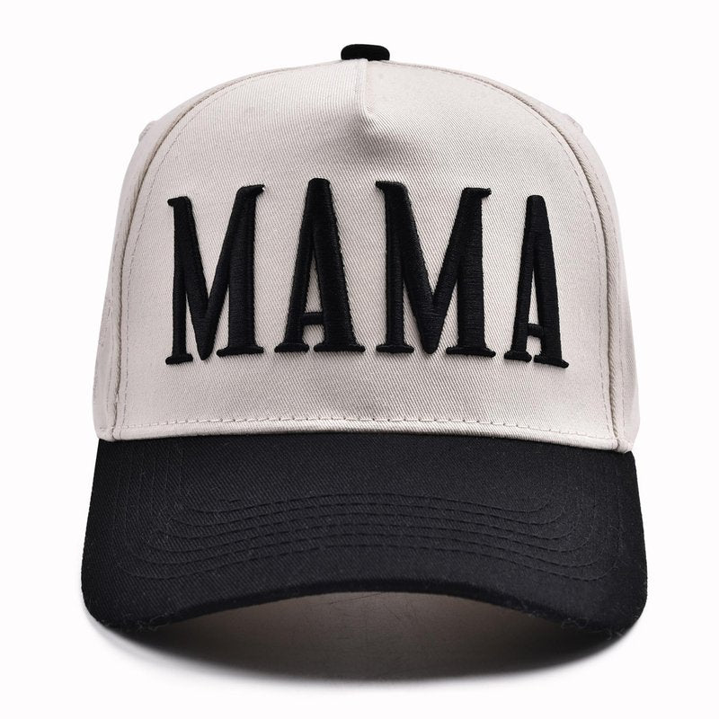 Bofemgt Mom and Dad Hats - 3D Embroidered Adjustable Cotton Baseball Caps Gift for Couples New Parents Black