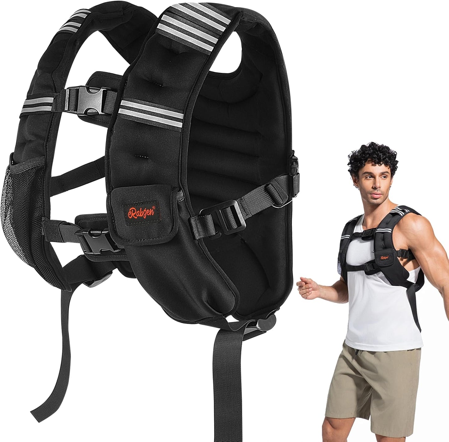 Skiennix Weighted Vest - Adjustable Size, Odorless Design for Men & Women | 12lbs to 40lbs Options