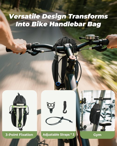 BRBKT Water Bottle Holder with Strap 40/32 oz Crossbody Water Bottle Purse Bag for Women Men with Phone Pocket for Hiking Walking Gym Cycling