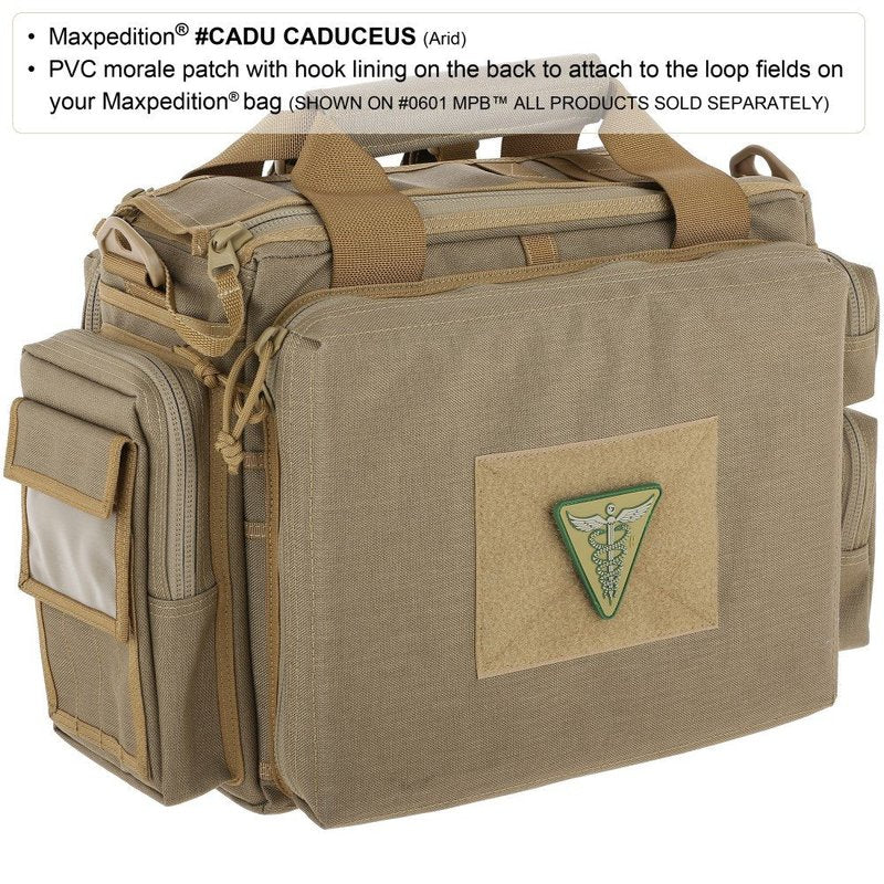Maxpedition Gear Caduceus Patch, Arid, 2.6 x 2.6-Inch