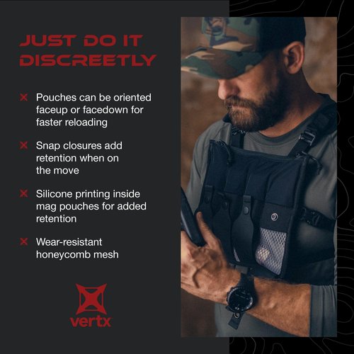 Vertx Firebase PCC Bandolier, It's Black, One Size