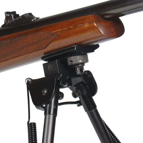 UTG Tactical OP Bipod, Rubber Feet, Center Height 8.3"-12.7", Black