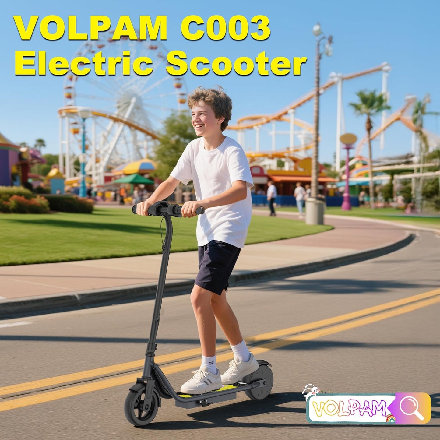 VOLPAM Electric Scooter - Dual Suspension, 19/22MPH, 500W/800W Motor, Long Range Up to 60 Miles, Max Load 264 lbs