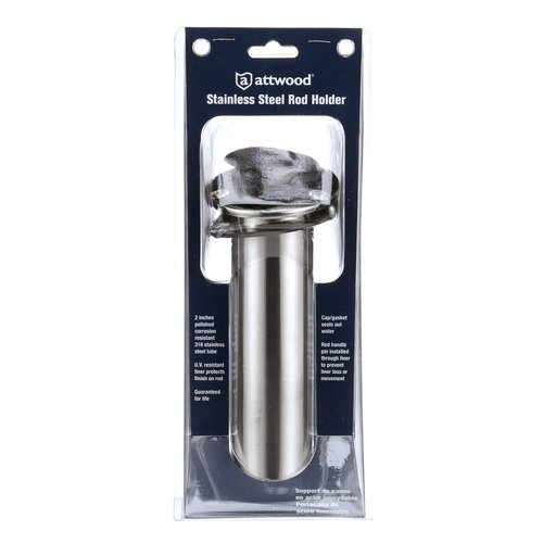 Attwood 66363-7 Stainless Steel Flush Mount 15 Degree Rod Holder (2-Inch)