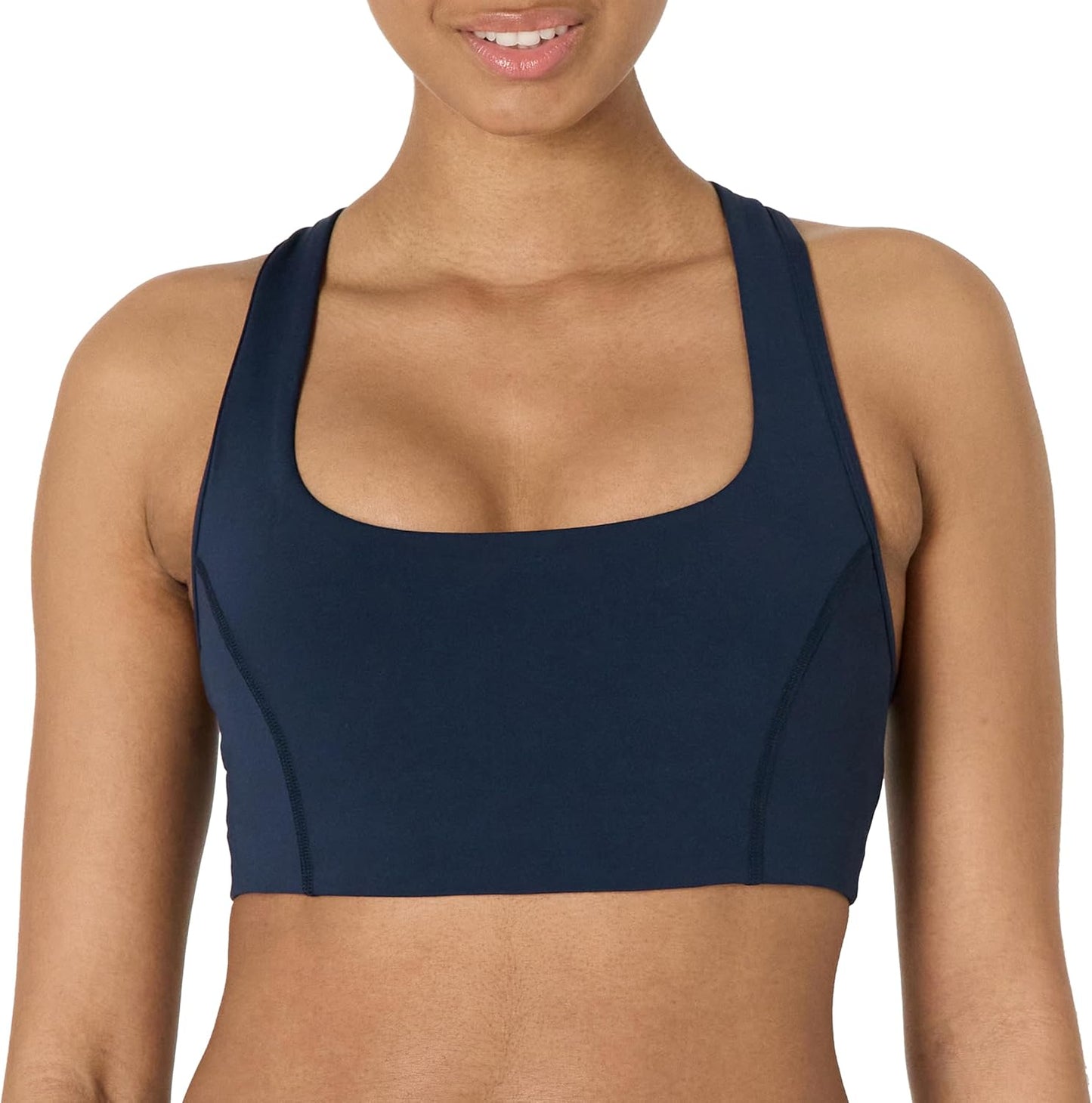 Skiennix Women's Active FormFlex Sports Bra - Buttery Soft Light Support | Square Neck Racerback