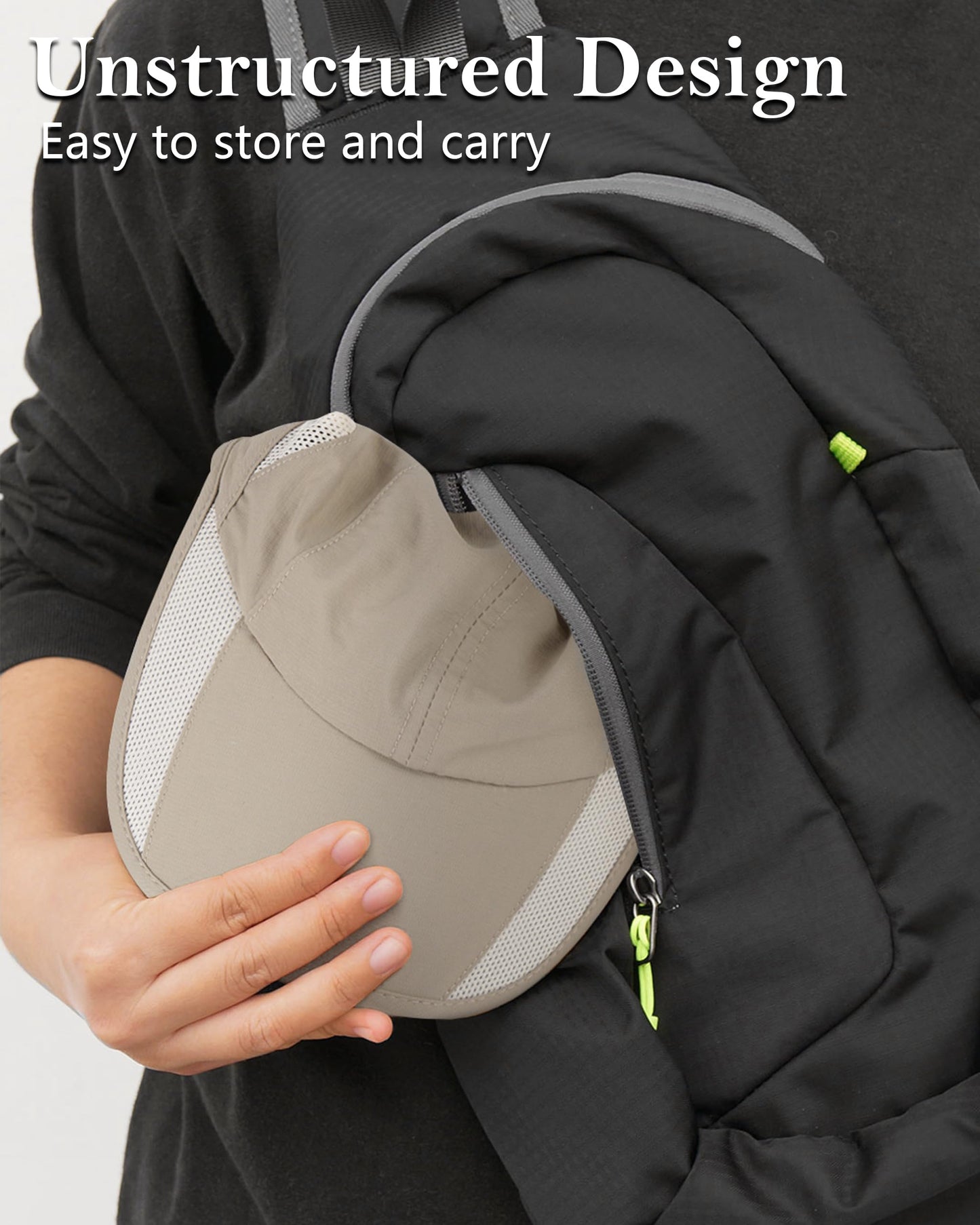 GADIEMKENSD Outdoor Running Hat Men's Dry Fit Cool Sports Hats UPF50+ Baseball Cap Quick Drying Golf Hats Breathable Airy Mesh Dad Caps for Workout Camping Tennis Hiking Cycling Khaki M