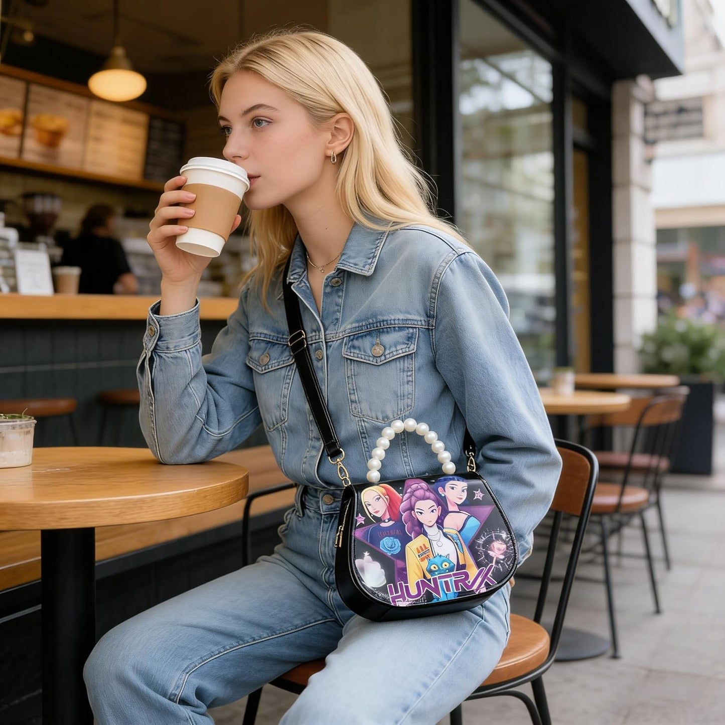 Skiennix Cartoon Sling Crossbody Bag - Kawaii Travel Purse for Women | Stylish Storage Solution