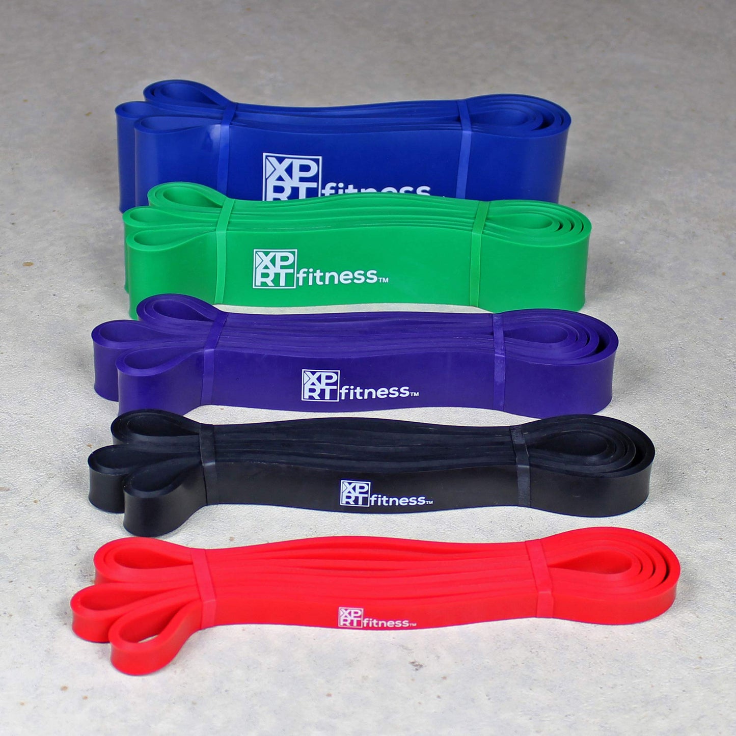 XPRT Fitness Resistance Bands Pull Up Assist Bands Stretching Powerlifting Workout Training - Red (15-35lb)