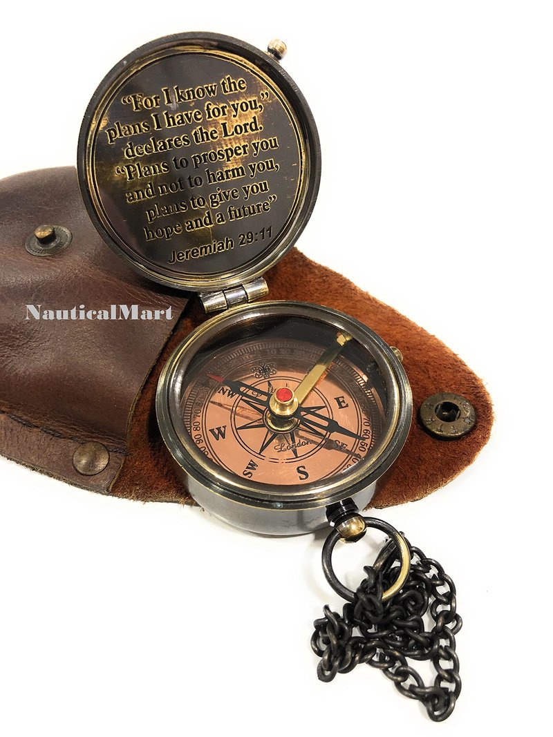 for I Know The Plans I Have for You Engraved Compass, Jeremiah 29 11, Baptism Gifts, Best Easter, Birthday, Mothers Day, Fathers Day, Graduation Gift, Wedding Gifts