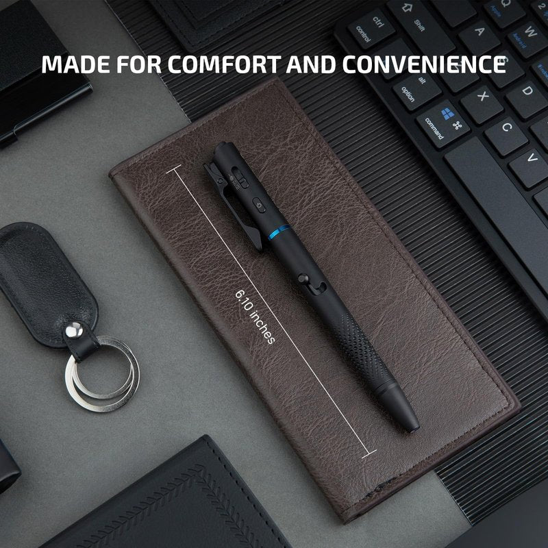 OLIGHT O'Pen 3 EDC Pen Light,120 Lumens with Green Beam, Red and White, USB-C Rechargeable LED Flashlight for Office, Writing, Presentation, Outdoor Uses, Professional Business Gift(Black)