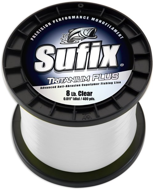 Sufix Tritanium Plus 1/4-Pound Spool Size Fishing Line (Clear, 30-Pound)