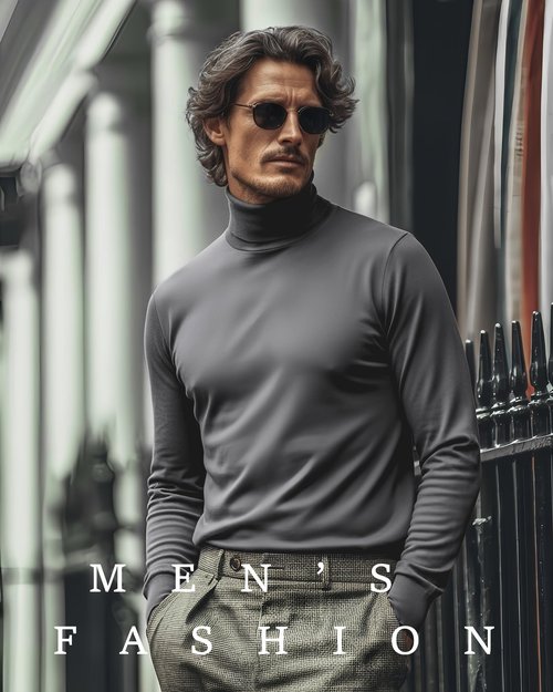 August Alley 7 Pack Mens Big and Tall Turtleneck Shirts Long Sleeve Crewneck Top Plus Size Loose Fit Shirt(Black, White, Light Gray, Navy Blue, Wine Red, Dark Gray, Army Green,X-Large)