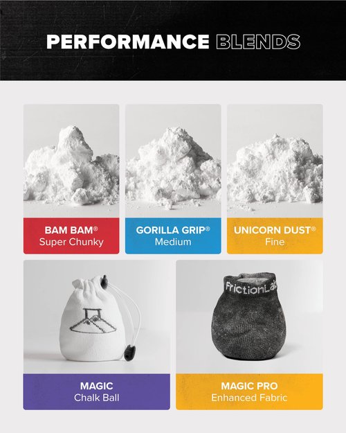 Friction Labs Gorilla Grip 6oz - Chunky Texture - The New Standard in Chalk for Rock Climbing, Crossfit, and Powerlifting, Now with 100% Recyclable Packaging