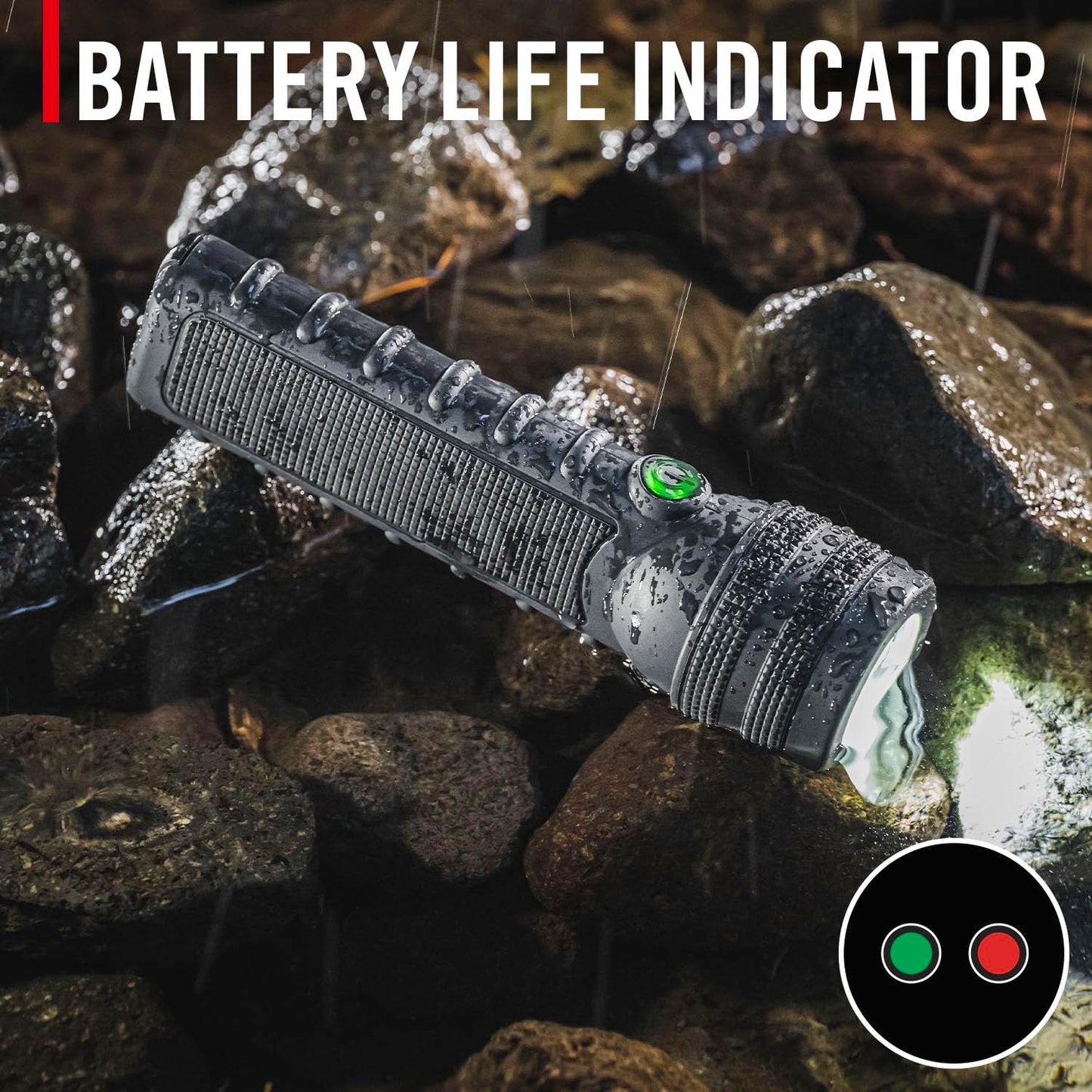 Coast GX40R 3000 Lumen Waterproof Rechargeable LED Flashlight