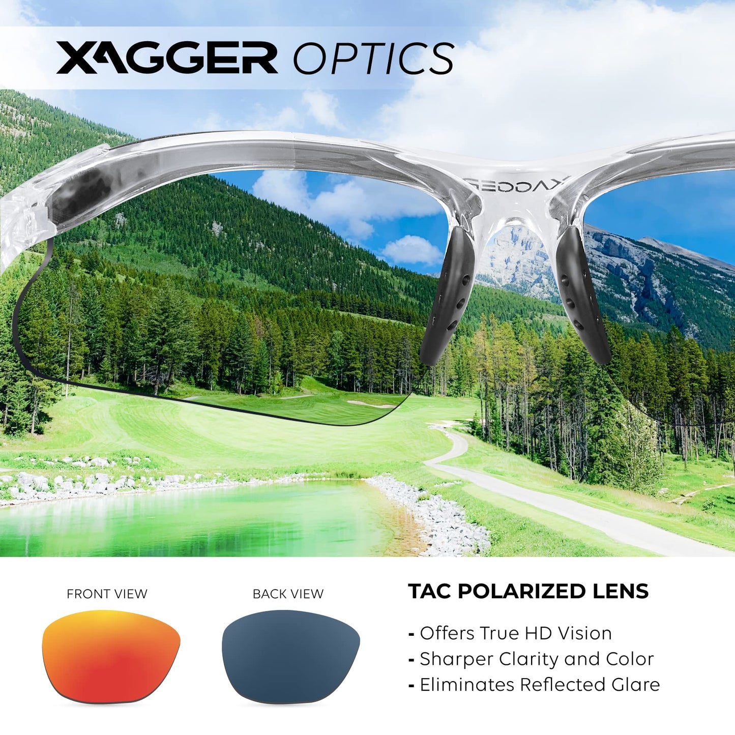 Xagger Kids Youth Polarized Sports Sunglasses for Boys Girls Baseball Softball Glasses TR90 Frame