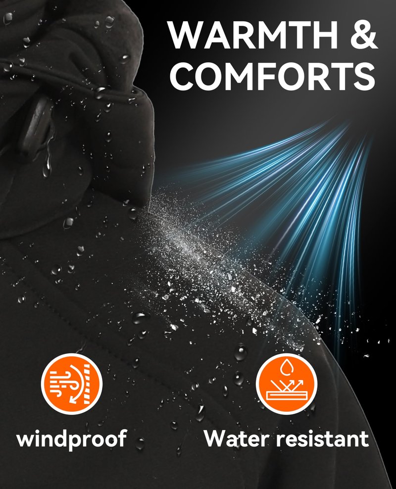 VENTROLLO Womens Heated Jacket with 16000 mAh Battery, 12 Heating Zones, Water-Resistant Windproof Soft Shell Heated Coat Winter Heating Jacket for Women XXL