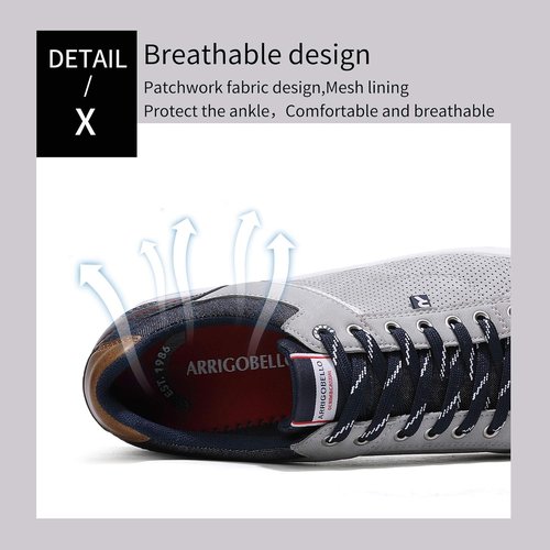 AX BOXING Men's Casual Sneakers - Breathable & Comfortable Walking Shoes for Men
