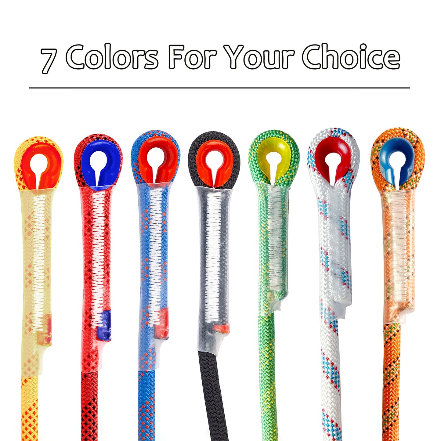 EMEKIAN Indoor Outdoor Climbing Rope, Static Rock Climbing Rope for Escape Rope, Ice Climbing Equipment, Fire Safety Rescue Rope, with Non Slip Gloves (Black, 10mm/32ft)