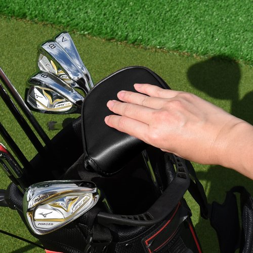 BIG TEETH Mallet Putter Cover Black, Putter Cover Mallet Magnetic, Center Shafted Putter Headcover Mallet for Odyssey Center Shaft Putter