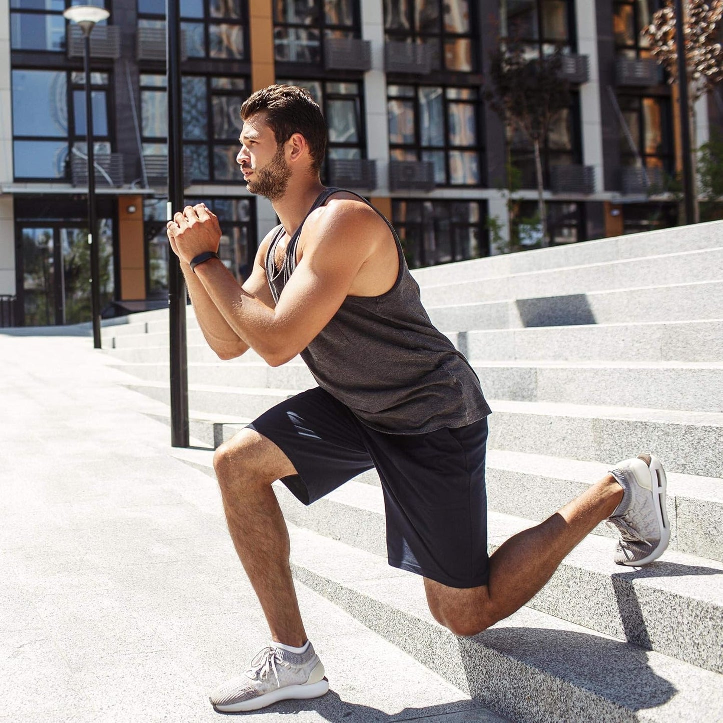 Skiennix Men's Athletic Shorts - Quick-Drying Activewear with Pockets for Gym Workouts