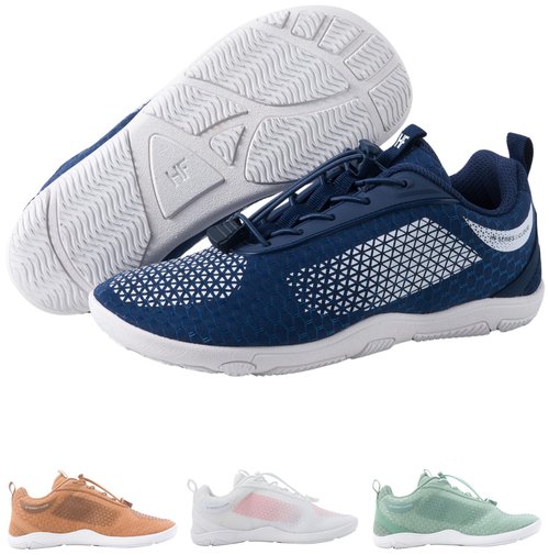 Hike Footwear HF Flow Barefoot Shoes for Women & Men - Minimalist Shoes with Arch-Support, Breathable Splash-Proof & Versatile Boot, Ergonomic Pain-Relief Posture Improvement Hiking Boots Blue