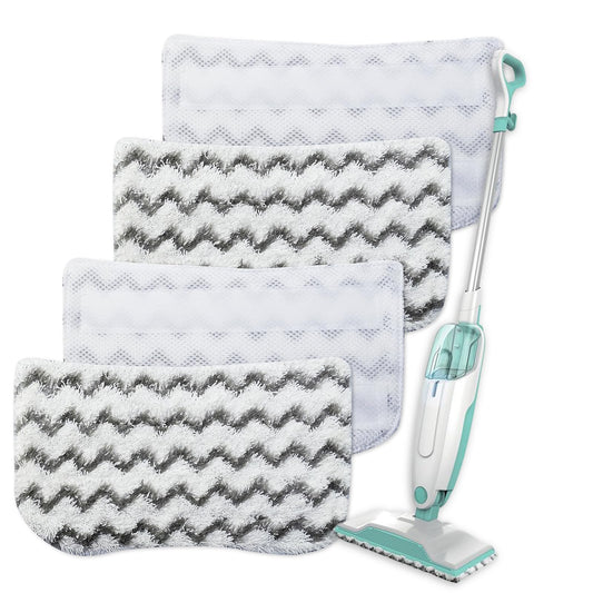 Steam Mop Replacement Pads For Shark Steam Mop S1000/S1000A/S1000C/S1000WM/S1001C, Reusable Microfiber Steam Mop Pads, Washable Floor Steamer Pads For All Floor Clean, 4PCS, Upgrade No Scratch