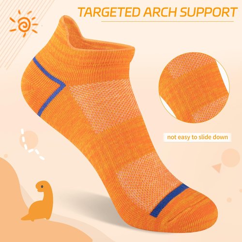 Comfoex 10 Pairs Boys Socks Kids Ankle Sport Cotton Socks For Kids 4-7 7-10 Years Olds